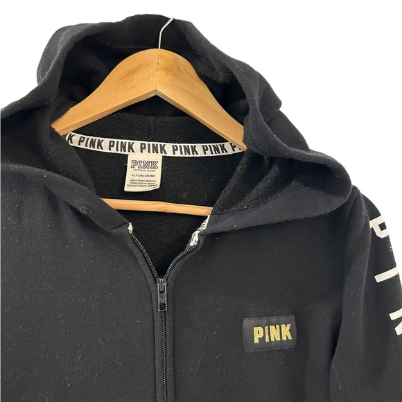 (SOLD)Vs PINK Full zip-up hoodie Sweatshirt, Size Small Women’s - Picture 3 of 7